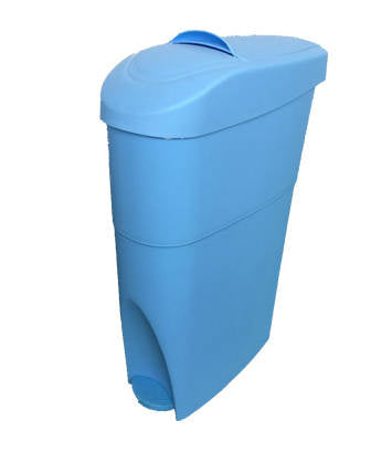 Sanitary Bin Blue Slim Lady Female Waste Disposal