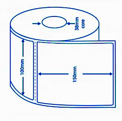 12 Rolls Thermal Labels 300 Labels per roll, 150X100mm