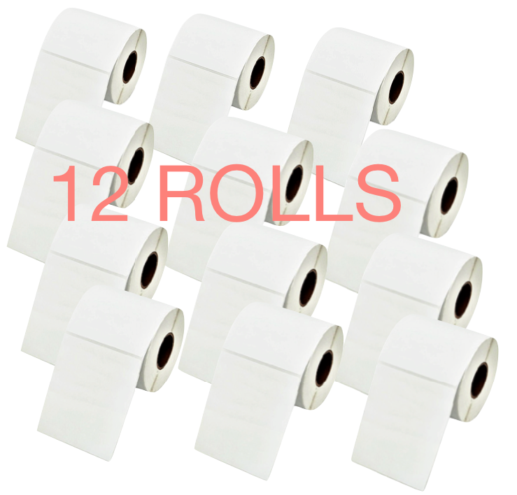 12 Rolls Thermal Labels 300 Labels per roll, 150X100mm