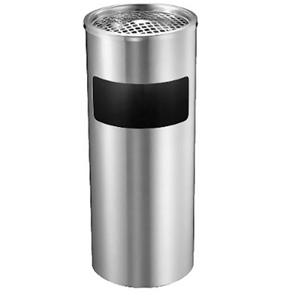 AS009 Stainless Steel Floor Standing Waste Bin & Ashtray