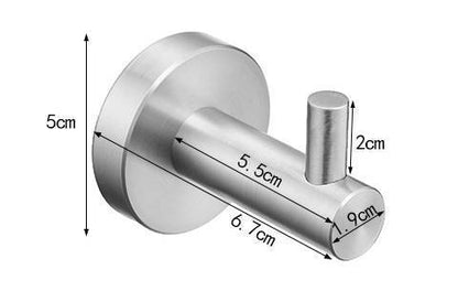 Stainless Steel Satin Finish Robe Hook