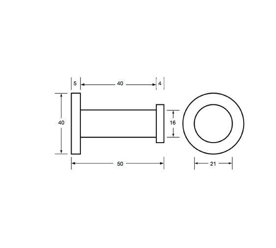 OZ10130 Stainless Steel Coat Hook 