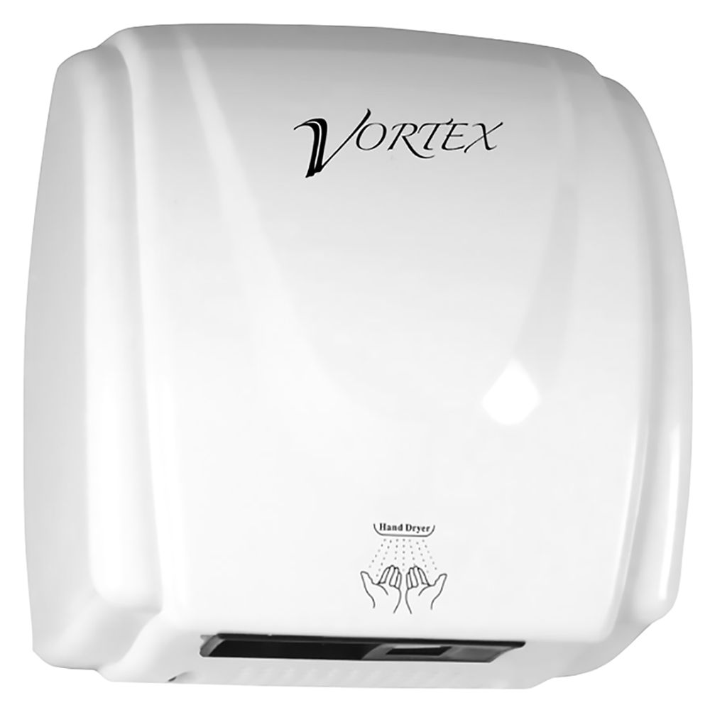 OZ2100 Super Quiet Motor White Plastic Hand Dryer