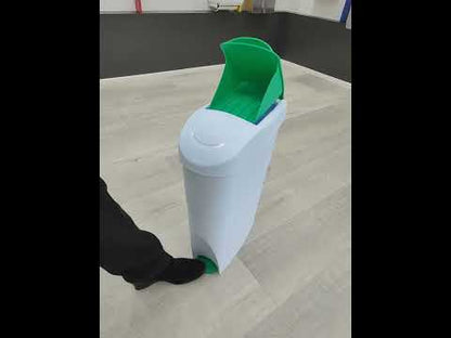 Sanitary Bin Green White Slim Lady Female Waste Disposal