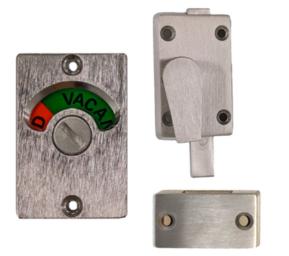 Stainless Steel Toilet Door Lock & Indicator for Commercial Bathrooms