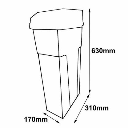 Sanitary Bin Automatic No Touch SBA002 Lady Disposal Unit 22L