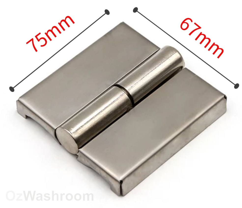 Ozwashroom Hinge pack LH or RH for Toilet Partition Door