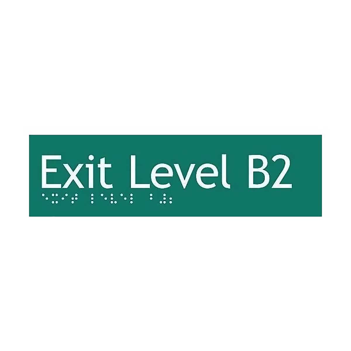 Exit Green Braille Sign SE-B2 