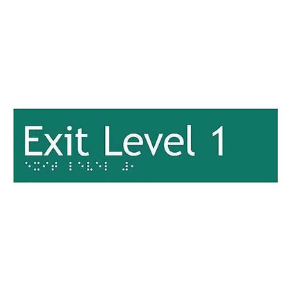  Exit Green Braille Sign SE-01