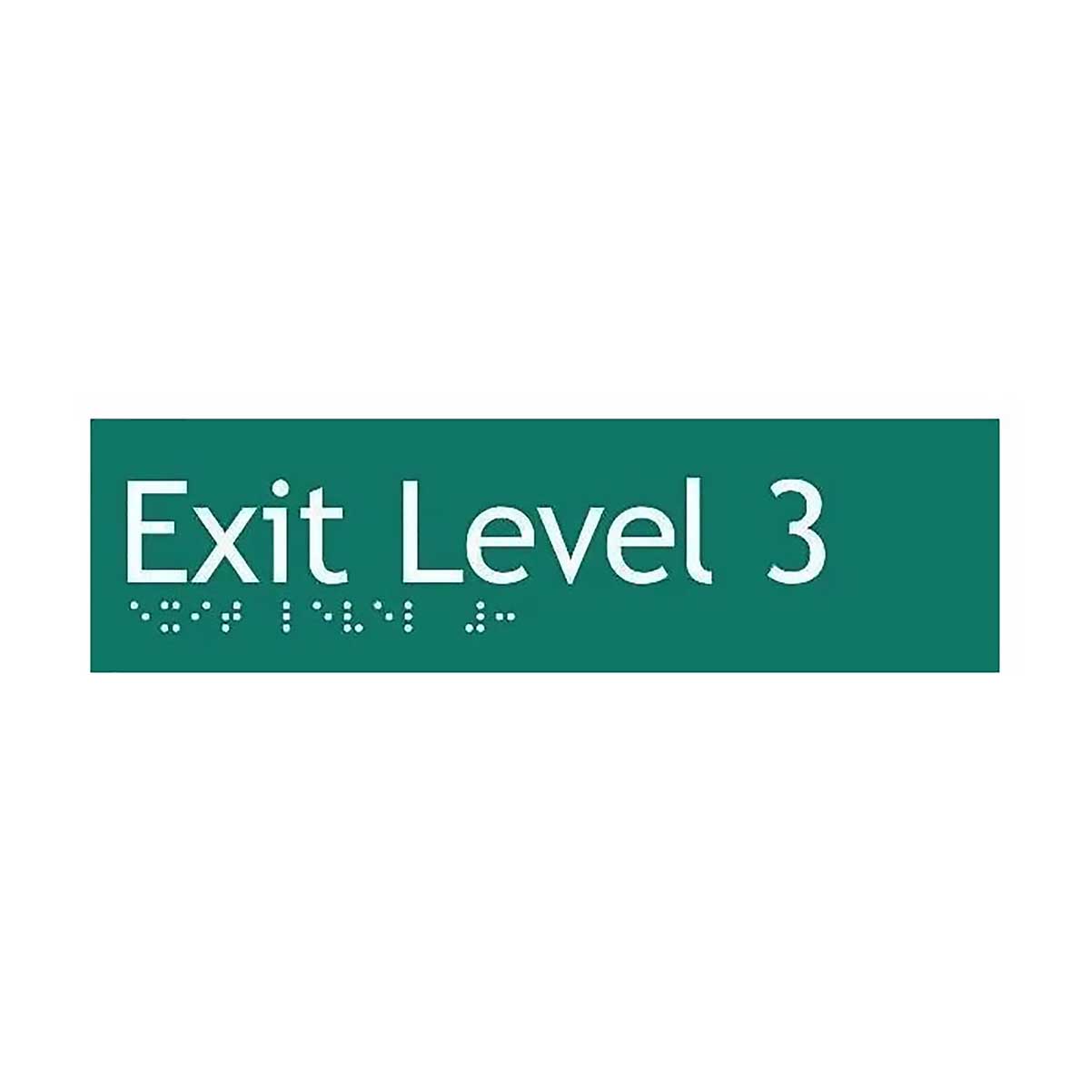 Exit Green Braille Sign SE-03 