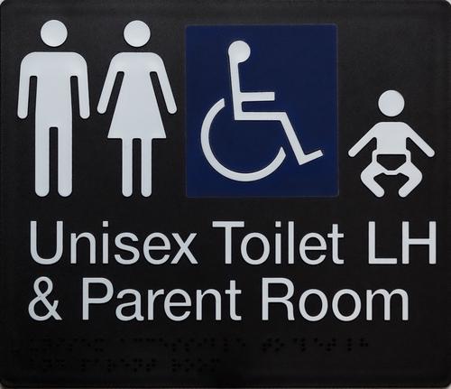 Unisex Disable Parent, Room & Toilet Left Hand