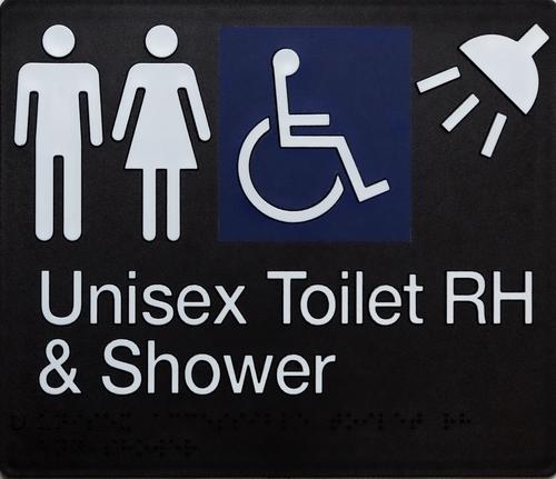 Unisex Disable Toilet & Shower Right Hand