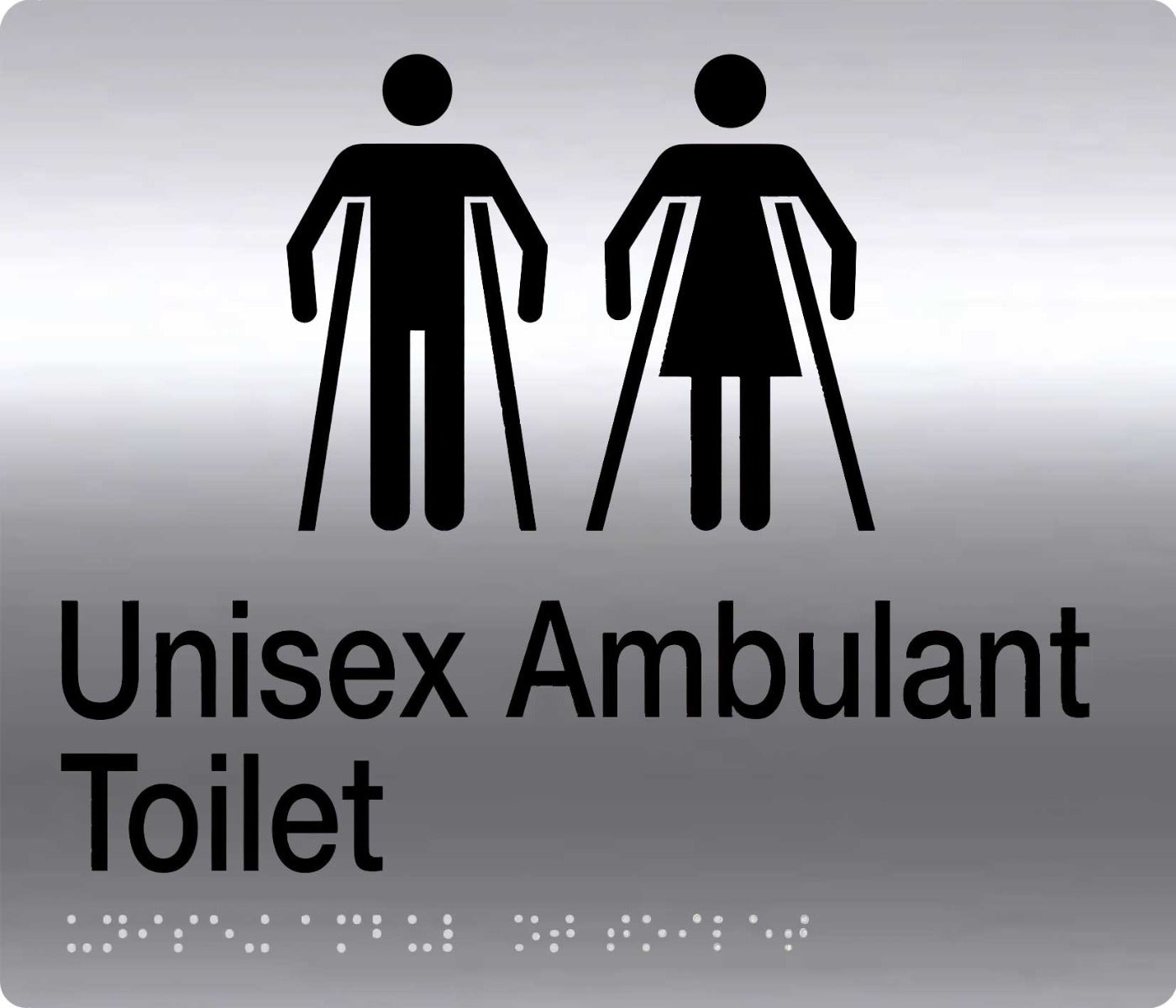 unisex ambulant toilet braille