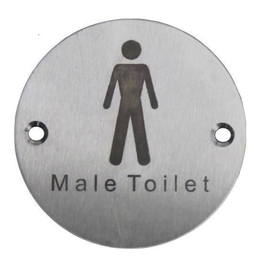 ST-75CD Stainless Steel Gents Door Sign