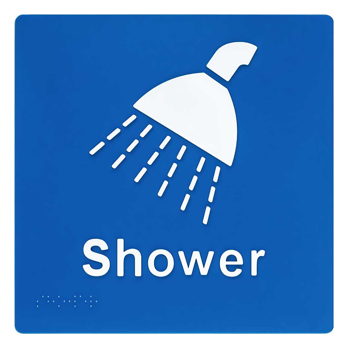  Shower Braille Sign SV18 (180 x 180 mm)