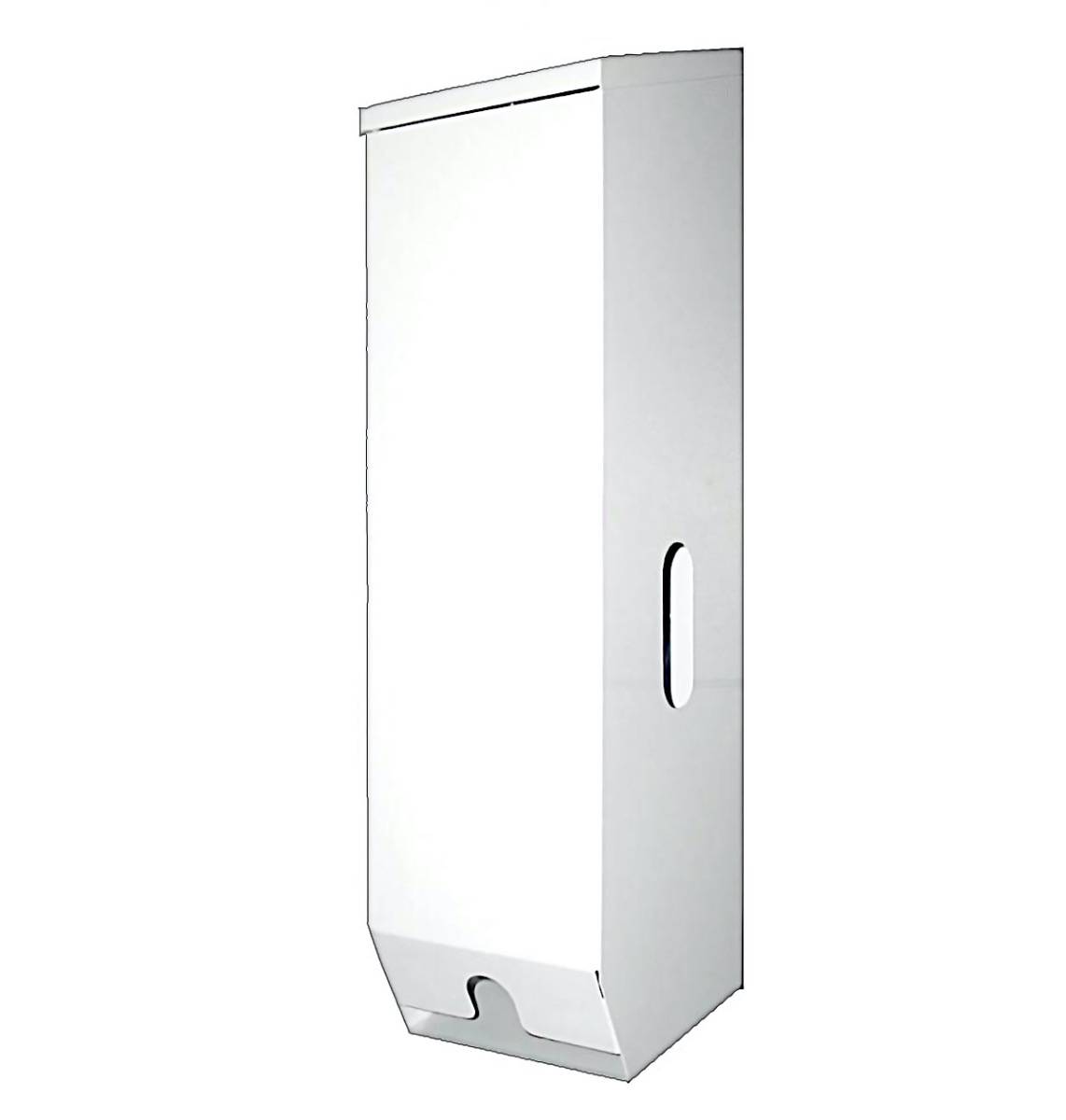 T007W Triple Toilet Roll Dispenser White Metal