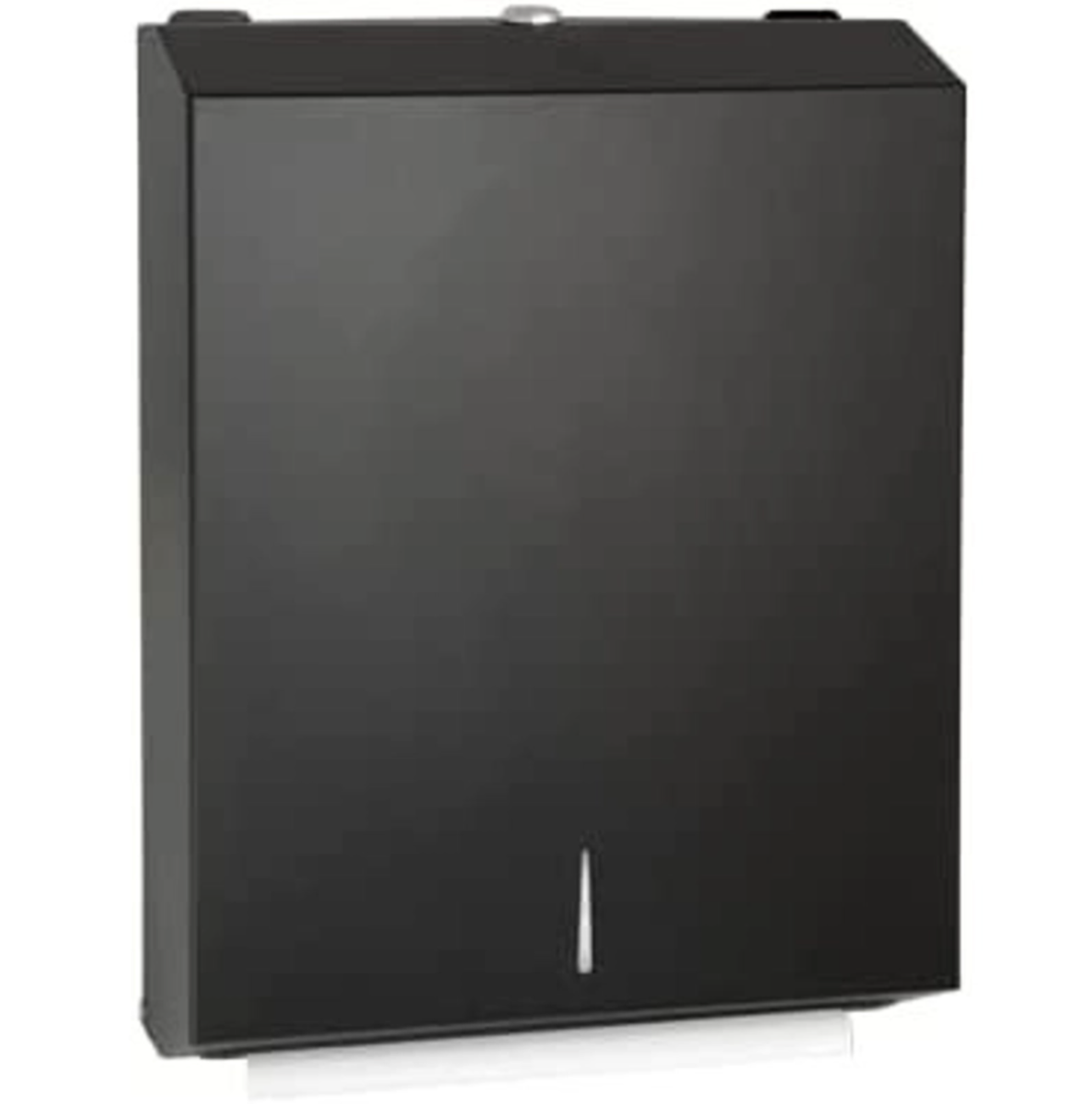 Black Powder Coated Slim Paper Towel Dispenser: Modern Elegance for Your Restrooms (Ozwashroom Australia)