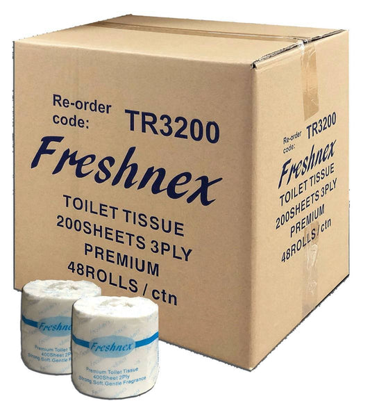 TR3200 Three Ply Toilet Rolls Freshnex